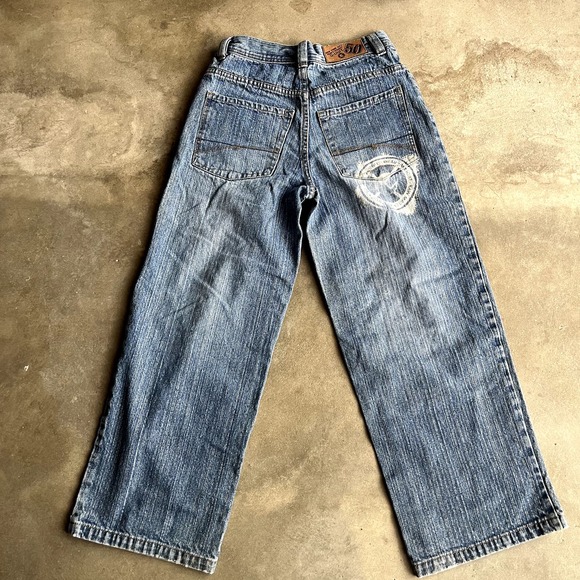 G-Unit Y2k Patch Jeans Size 12/26 - Picture 8 of 9